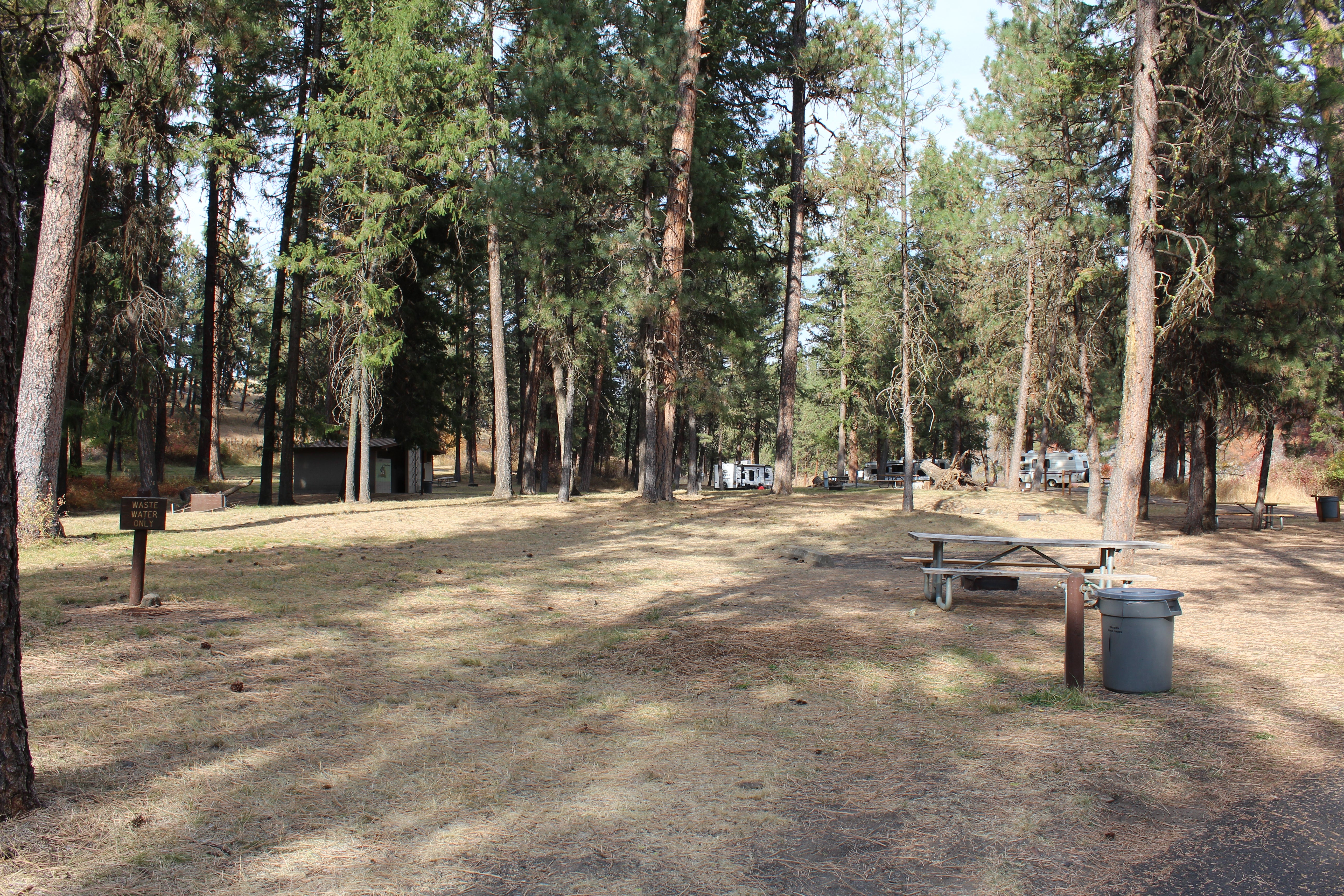 Looking into campground from front.