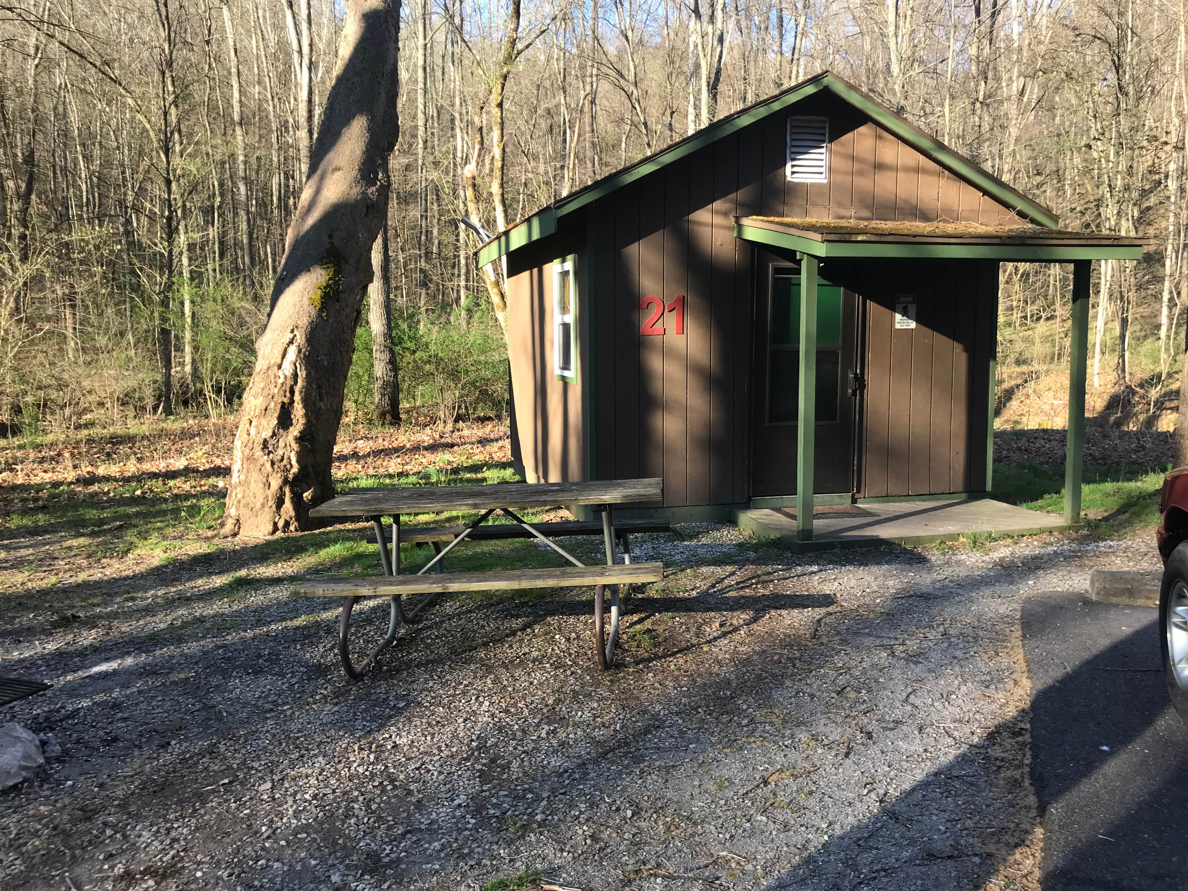 JG S.'s photo of glamping accommodations at Strouds Run State Park Campground near Parkersburg, WV
