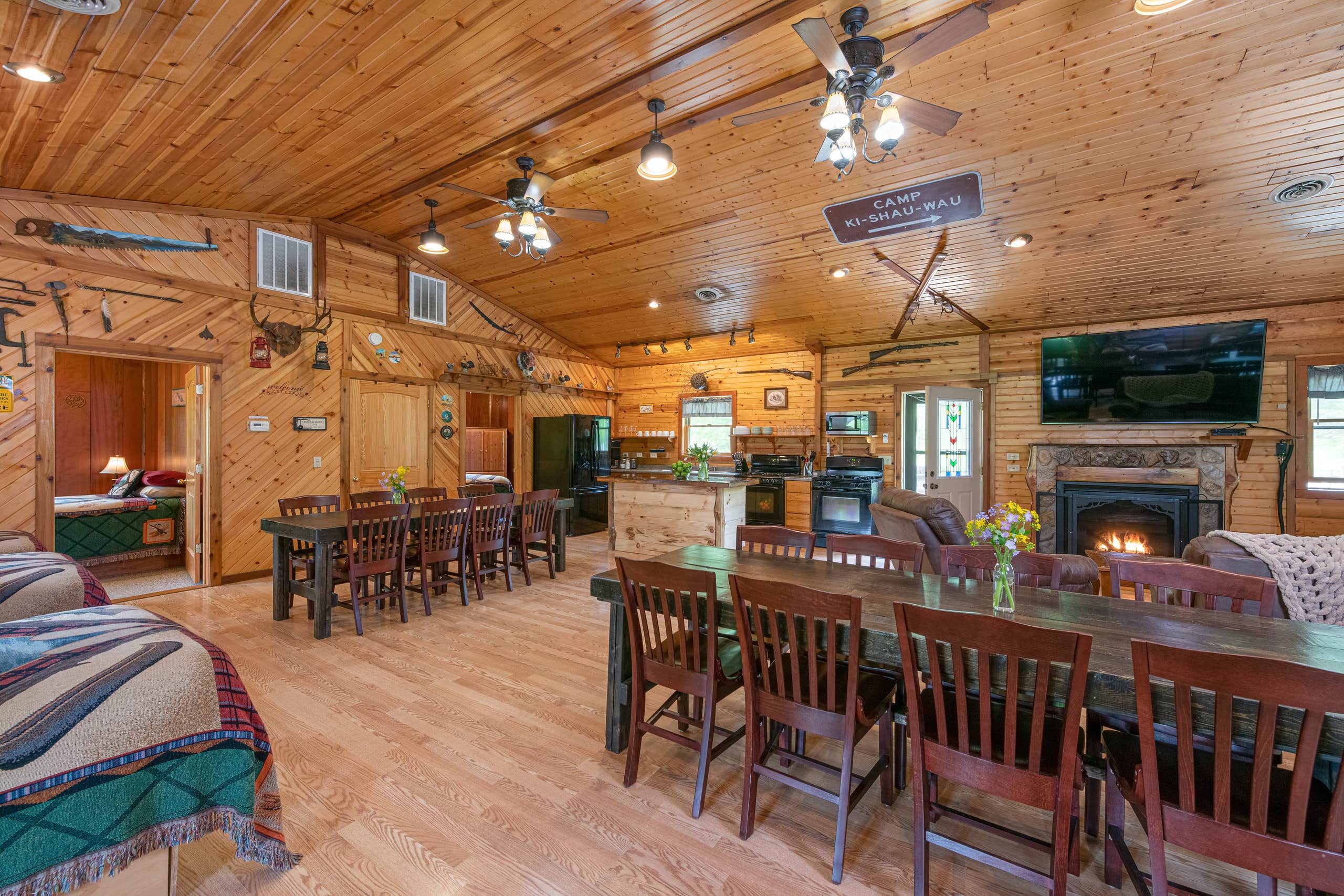 Camper-submitted photo at Kishauwau Cabins near Streator, IL