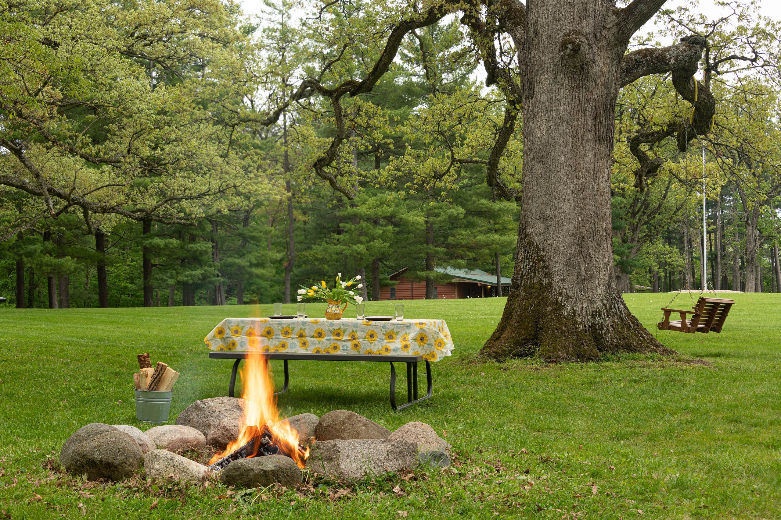 Camper-submitted photo at Kishauwau Cabins near Streator, IL