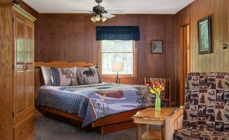 Terisa K.'s photo of camping with pets at Kishauwau Cabins near Ottawa, IL