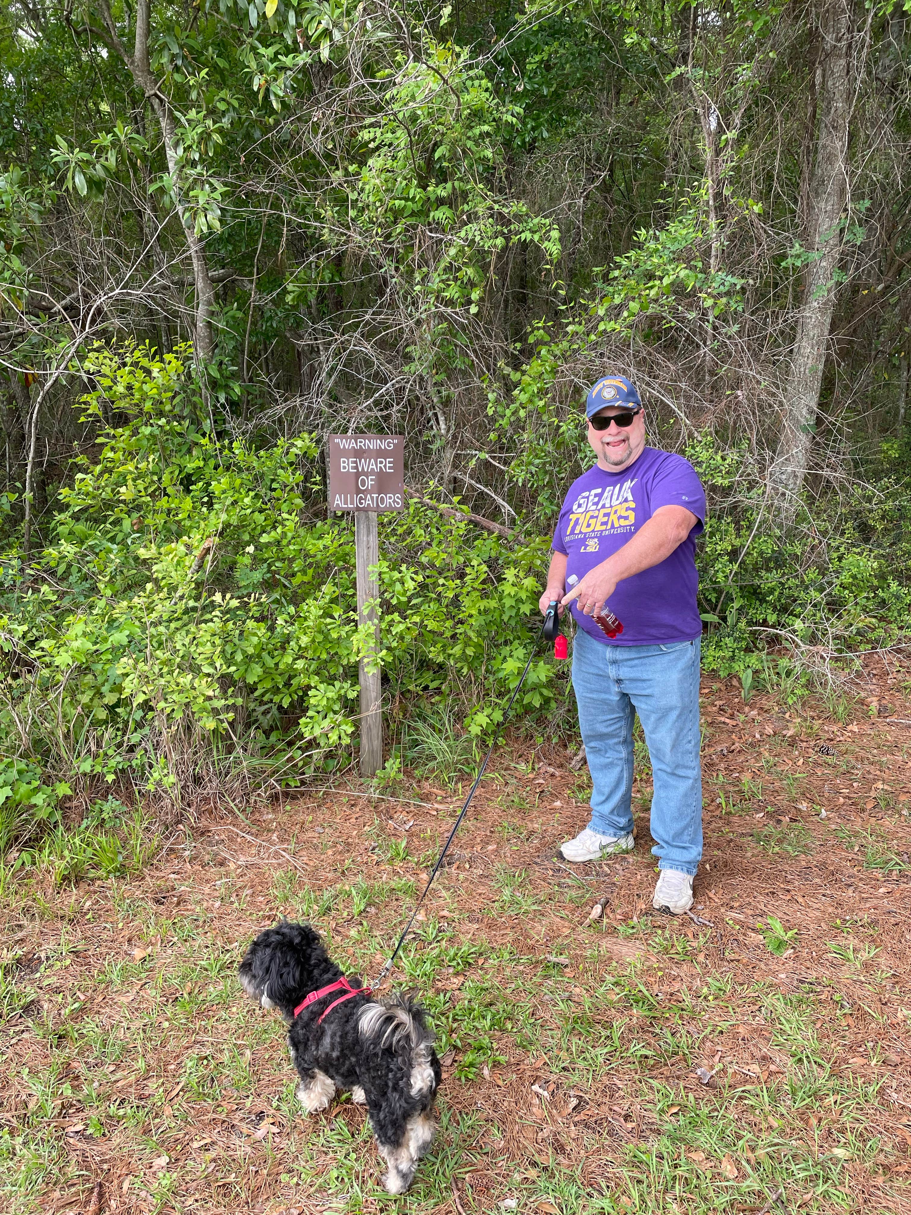 Shirley B.'s photo of camping with pets at Frank Jackson State Park Campground near Andalusia, AL