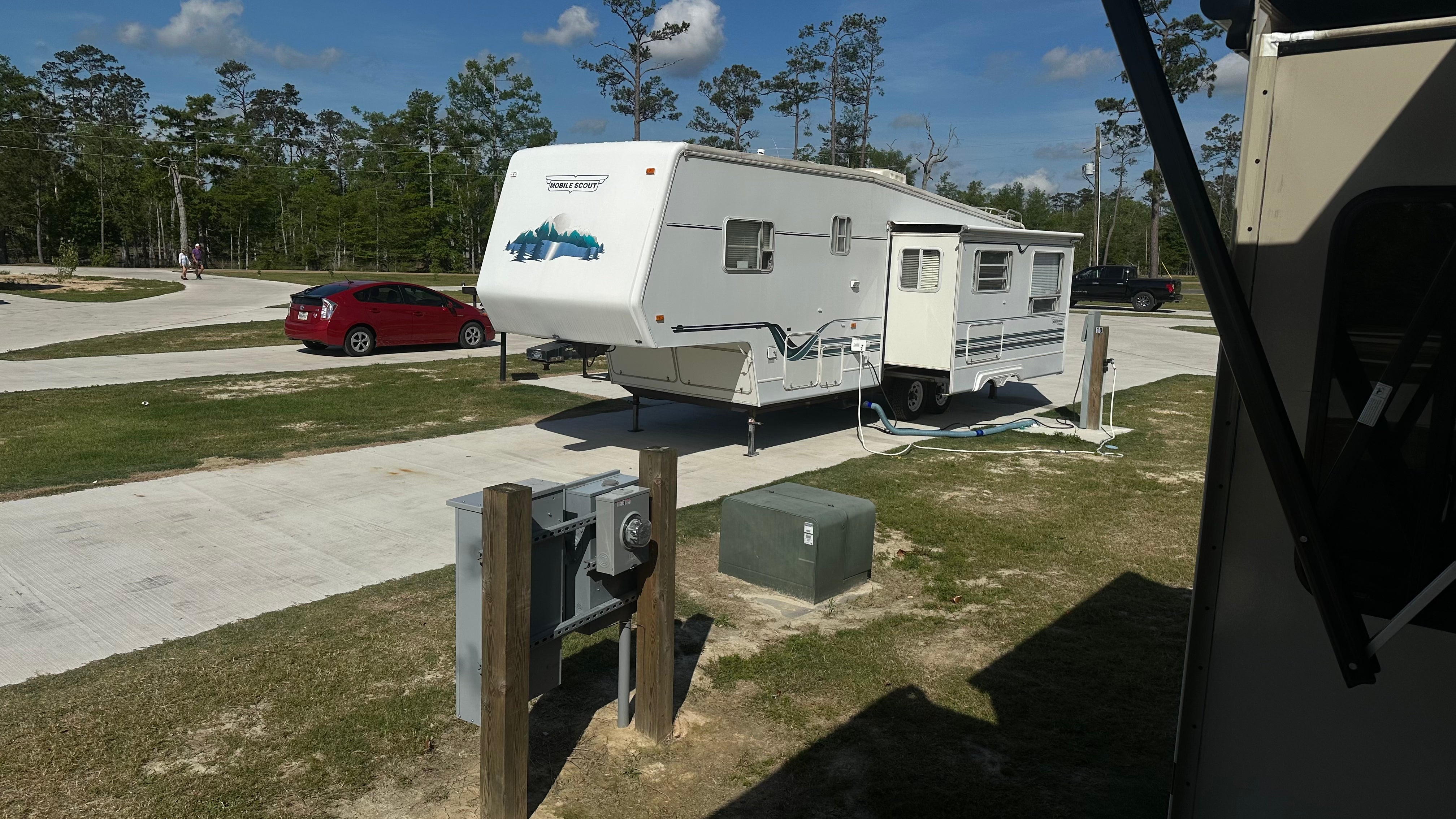 Camper submitted image from Tentrr State Park Site - Louisiana Sam Houston Jones State Park - Lagoon View E Single Camp - 4