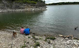 Rachel P.'s photo of camping with pets at Thousand Trails Lake Whitney near Navarro Mills Lake