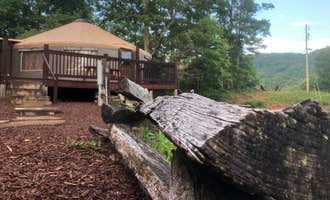 Camping near Tsali Campground: Sky Ridge Yurts, Almond, North Carolina