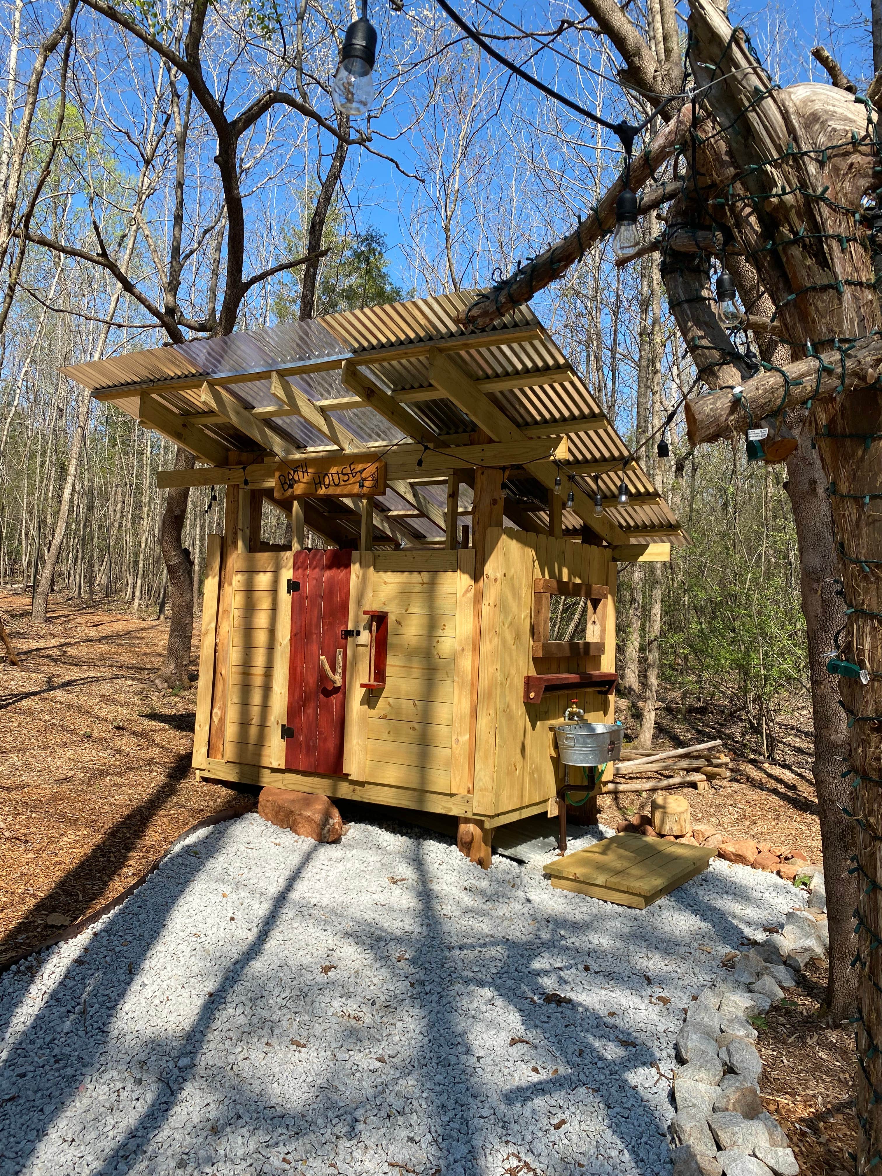 steve S.'s photo of camping with pets at Pap's Glamp on Lake Hartwell near Lavonia, GA
