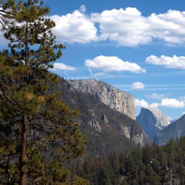 View of Half Dome from highway 120 headed down to the valley. Photo by me, Amanda McConnell 