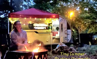 J B.'s photo of tent camping at Zen Rustic Tiny Cabin - PERMANENTLY CLOSED near Perdido, AL