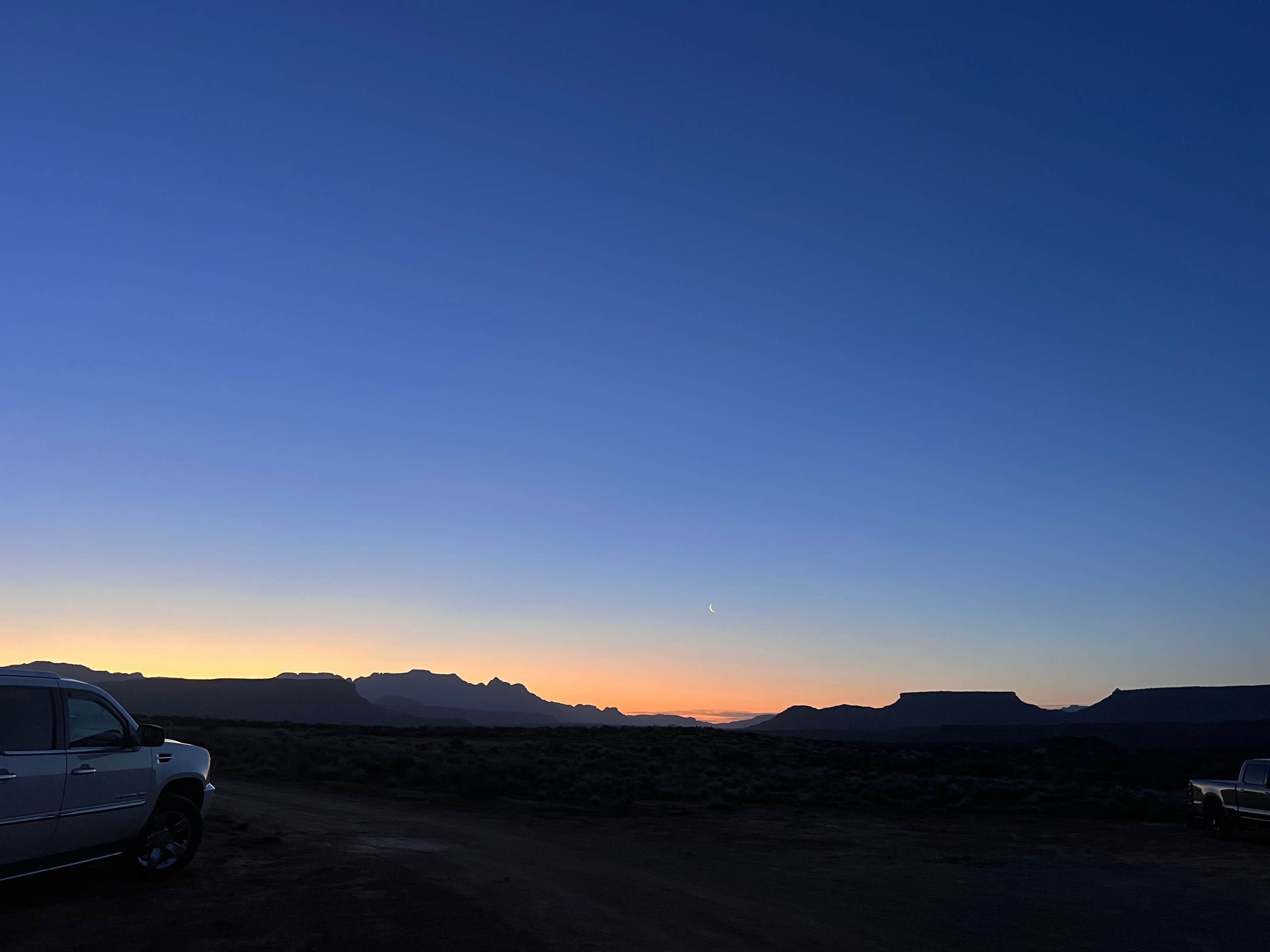 Tod S.'s photo of a dispersed camping area at Hurricane Cliffs BLM Dispersed near Toquerville, UT