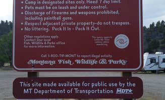 Dexter I.'s photo of rv camping at Stickney Creek Fishing Access Site near Augusta, MT