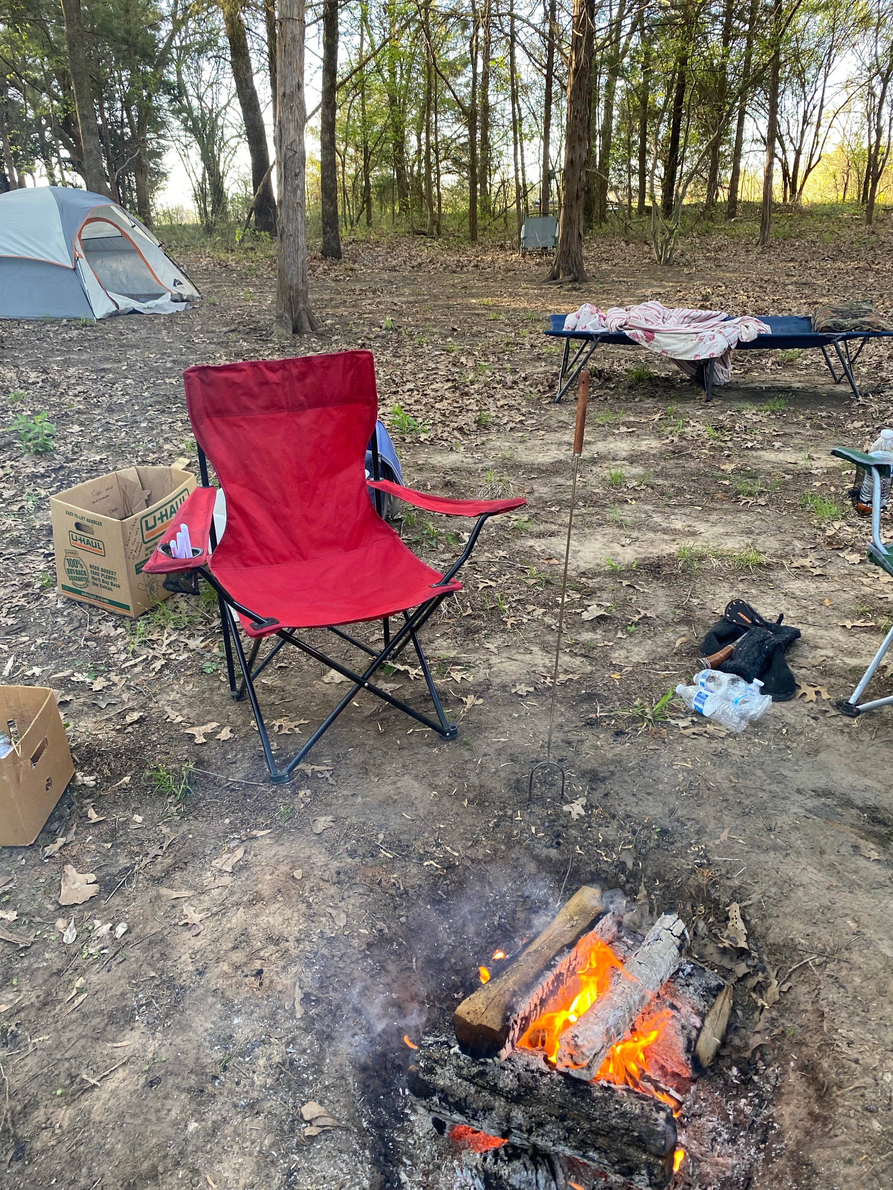 Riley W.'s photo of tent camping at Erwin Park near Rowlett, TX