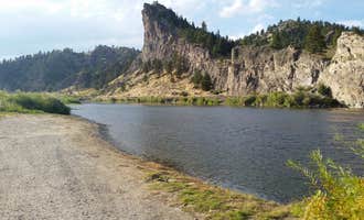 Camping near Holter Dam Rec. Site Campground: Spite Hill Fishing Access Site, Wolf Creek, Montana