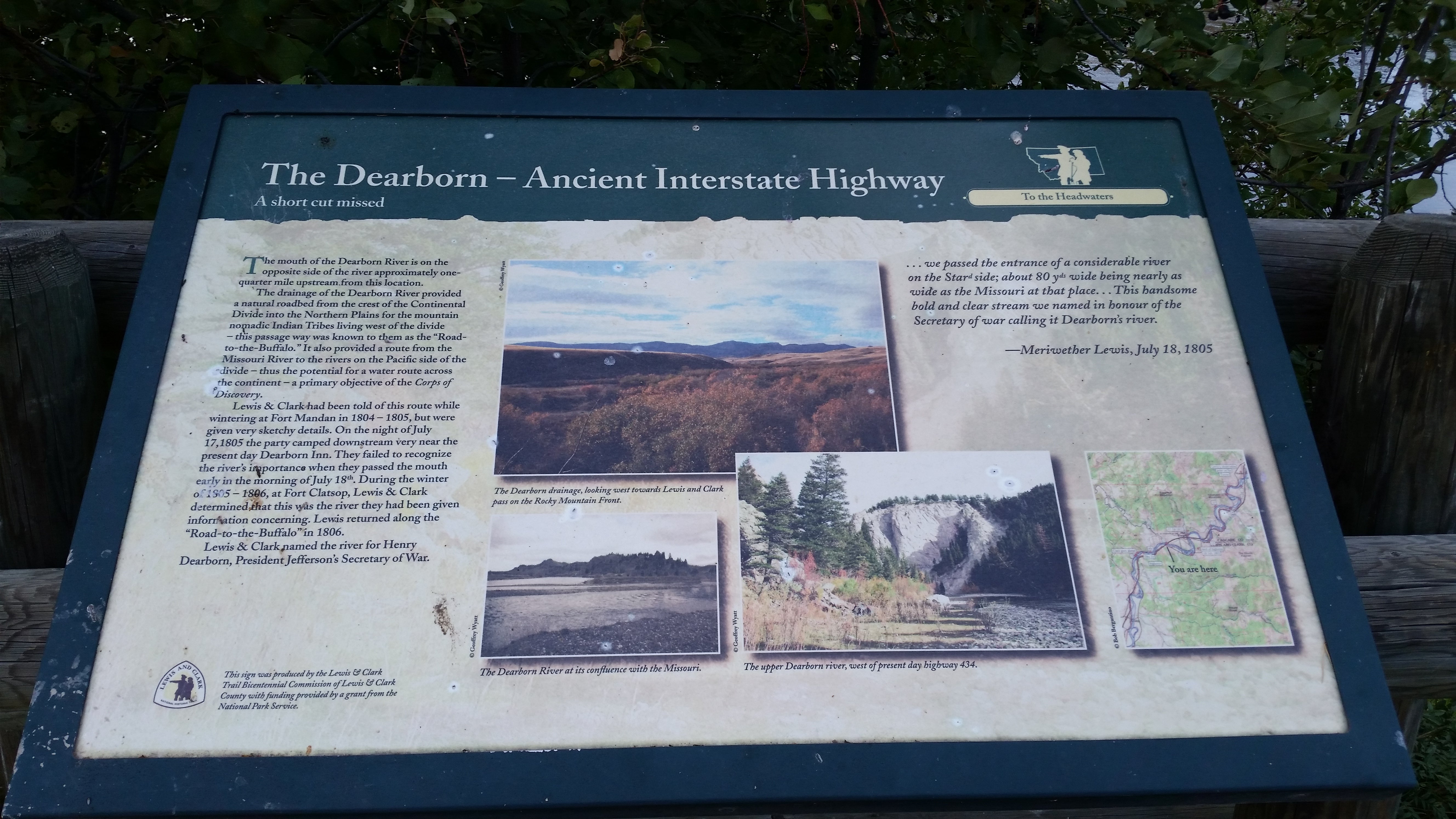 Historical sign at Dearborn FAS