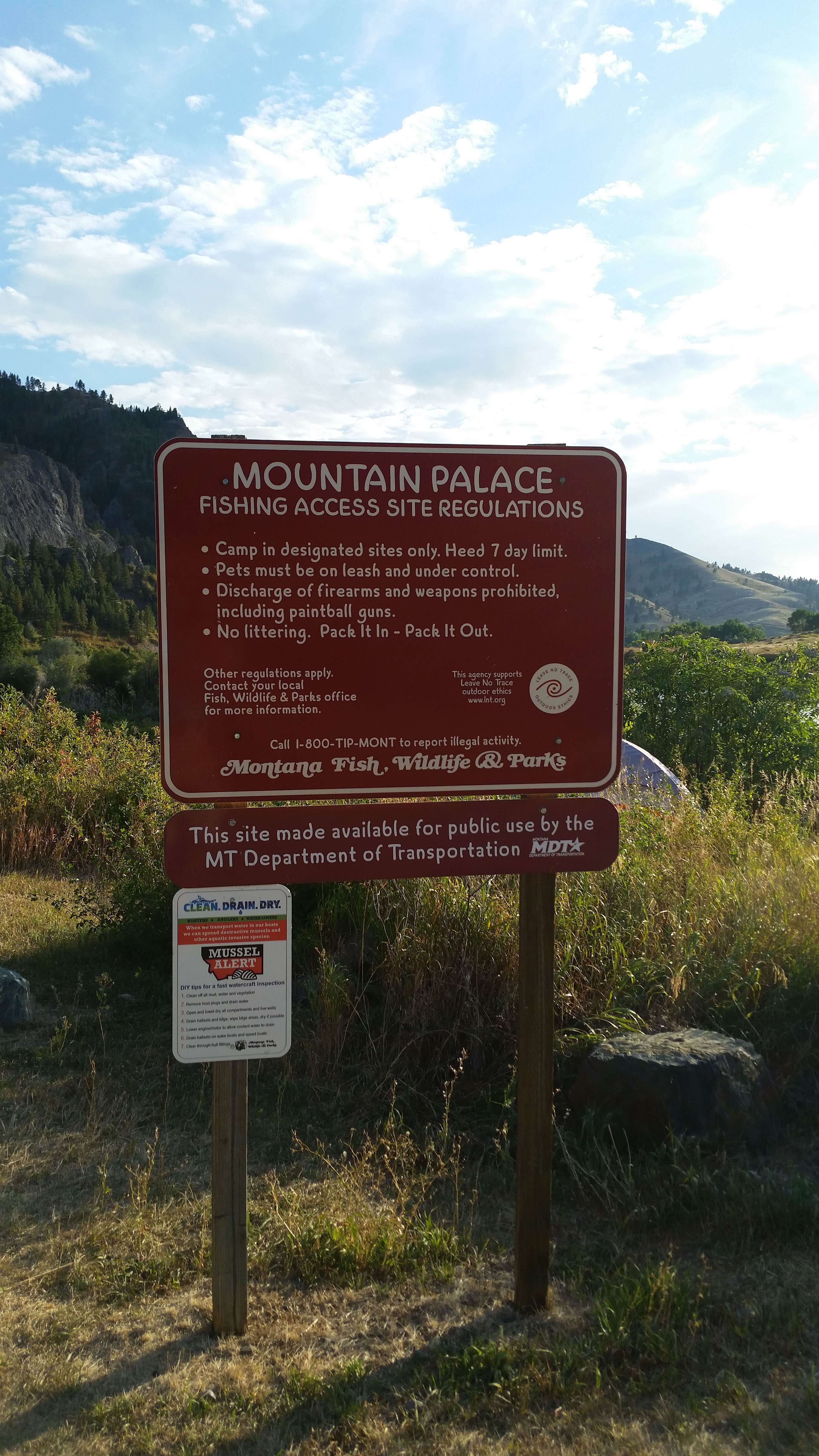 Camper-submitted photo at Mountain Palace Fishing Access Site near Black Eagle, MT