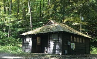 Jennifer D.'s photo of a cabin at Robert H. Treman State Park Campground near Kirkwood, NY