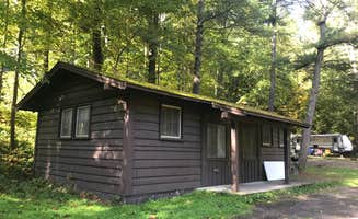 Jennifer D.'s photo of a cabin at Robert H. Treman State Park Campground near Towanda, PA