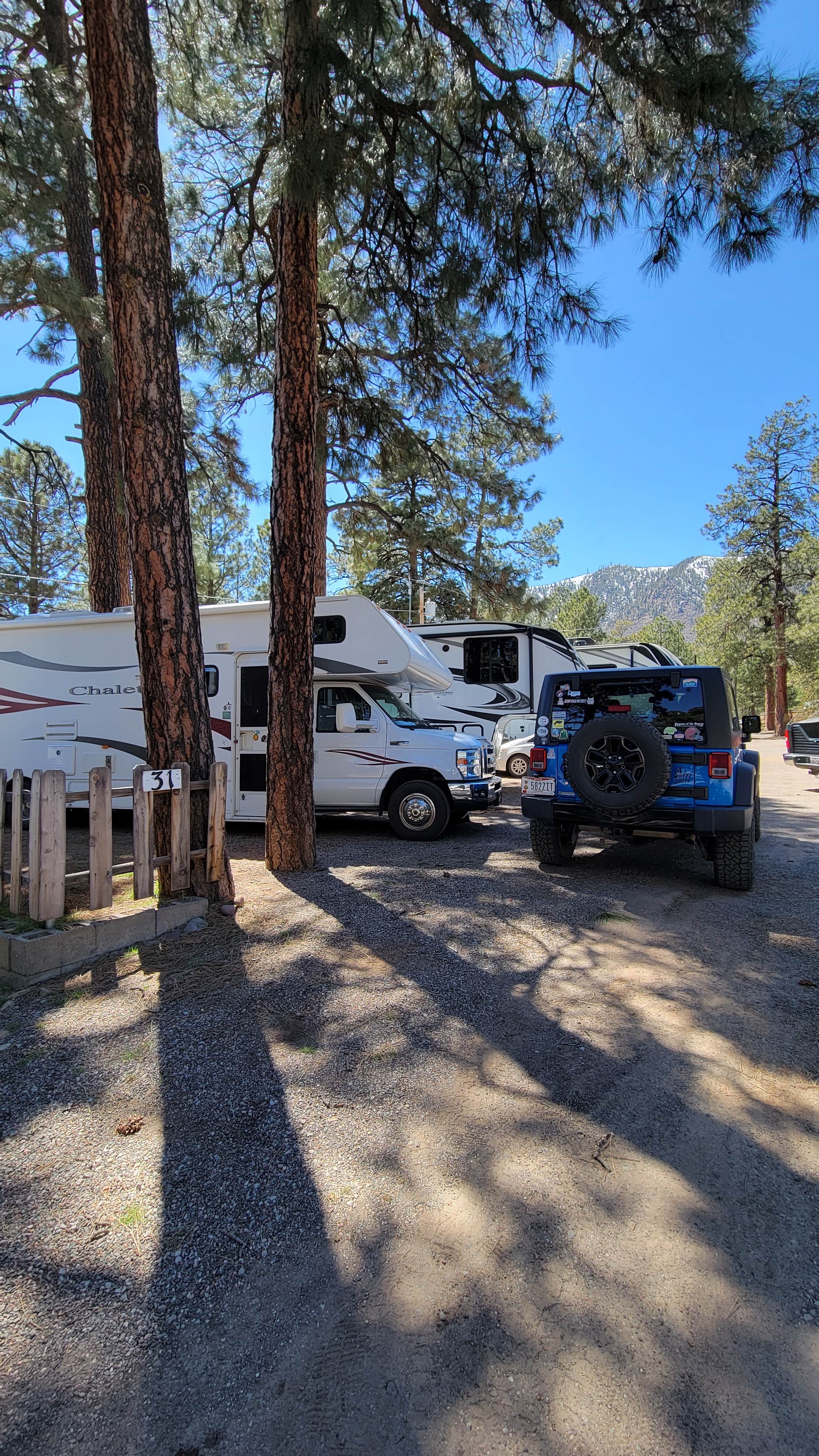 Clean Slate D.'s photo of rv camping at Flagstaff RV Park (formally Greer's Pine Shadows RV Park) near Kaibab National Forest
