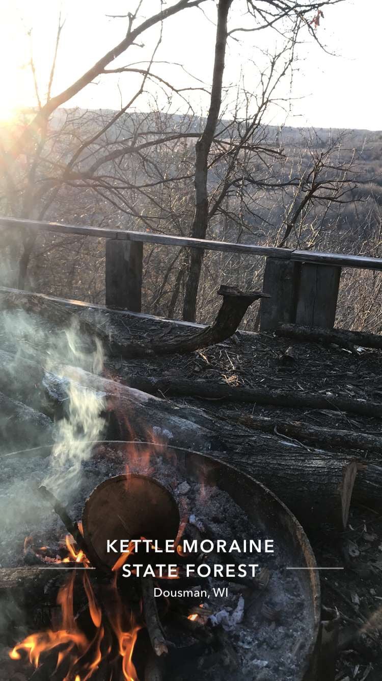 Fire ring with a view. 