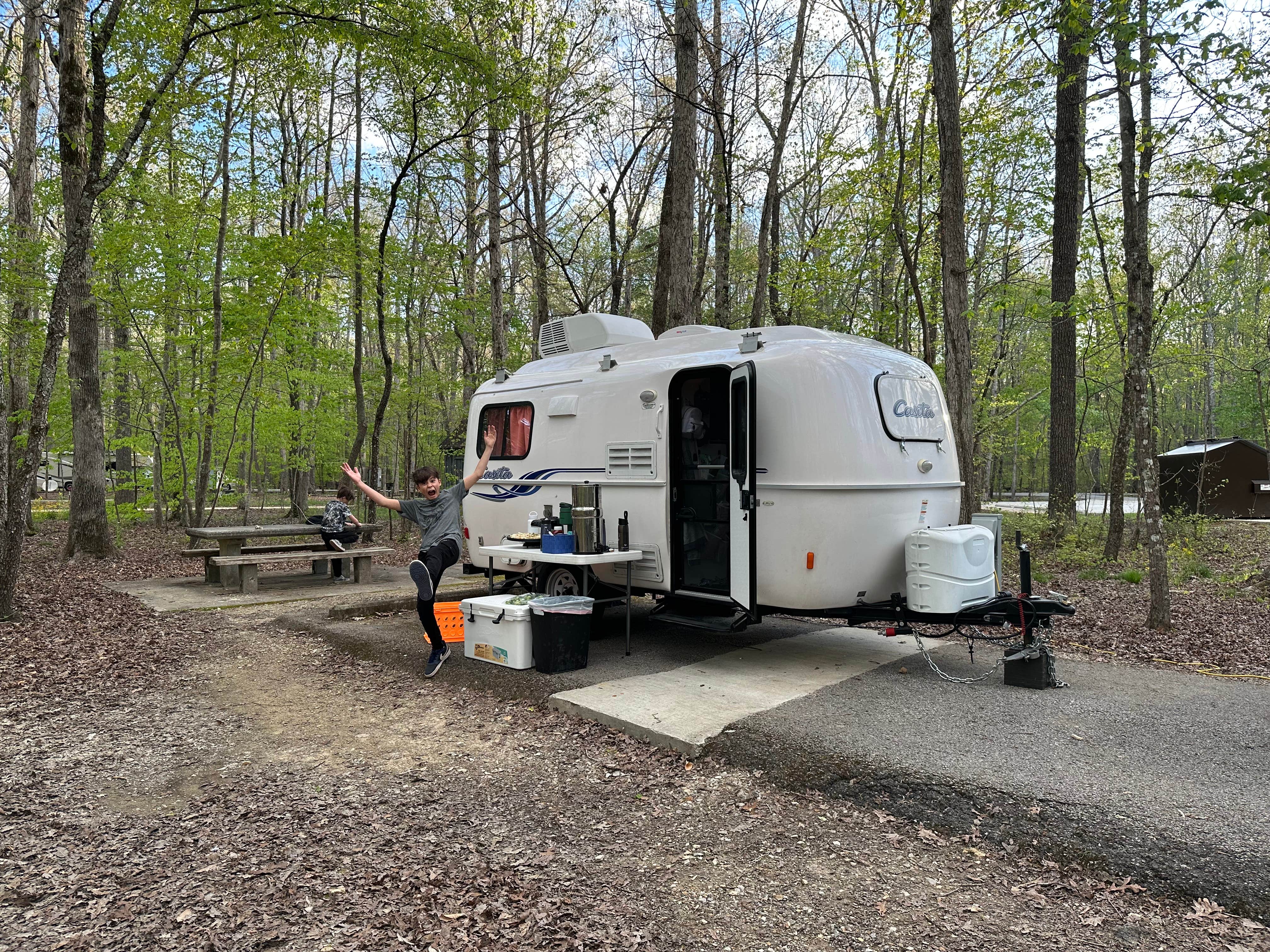 Jennifer D.'s photo of rv camping at Old Stone Fort State Archaeological Park near Shiloh, TN