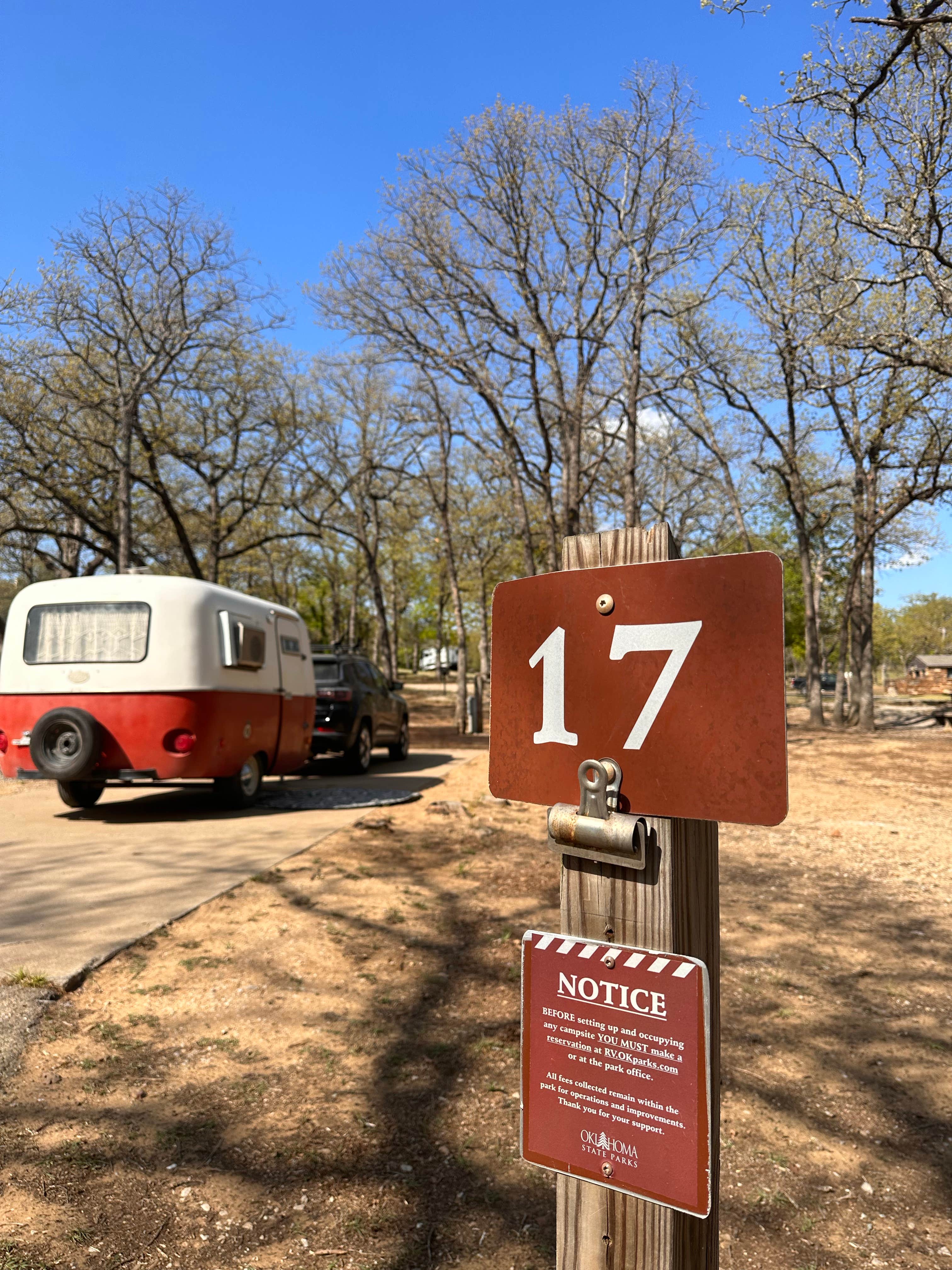 Lynzie T.'s photo of rv camping at Osage Hills State Park Campground near Independence, KS