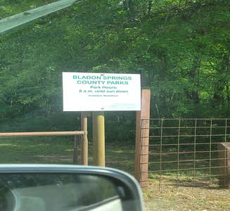 Camper-submitted photo from Bladon Springs State Park - Temporarily Closed