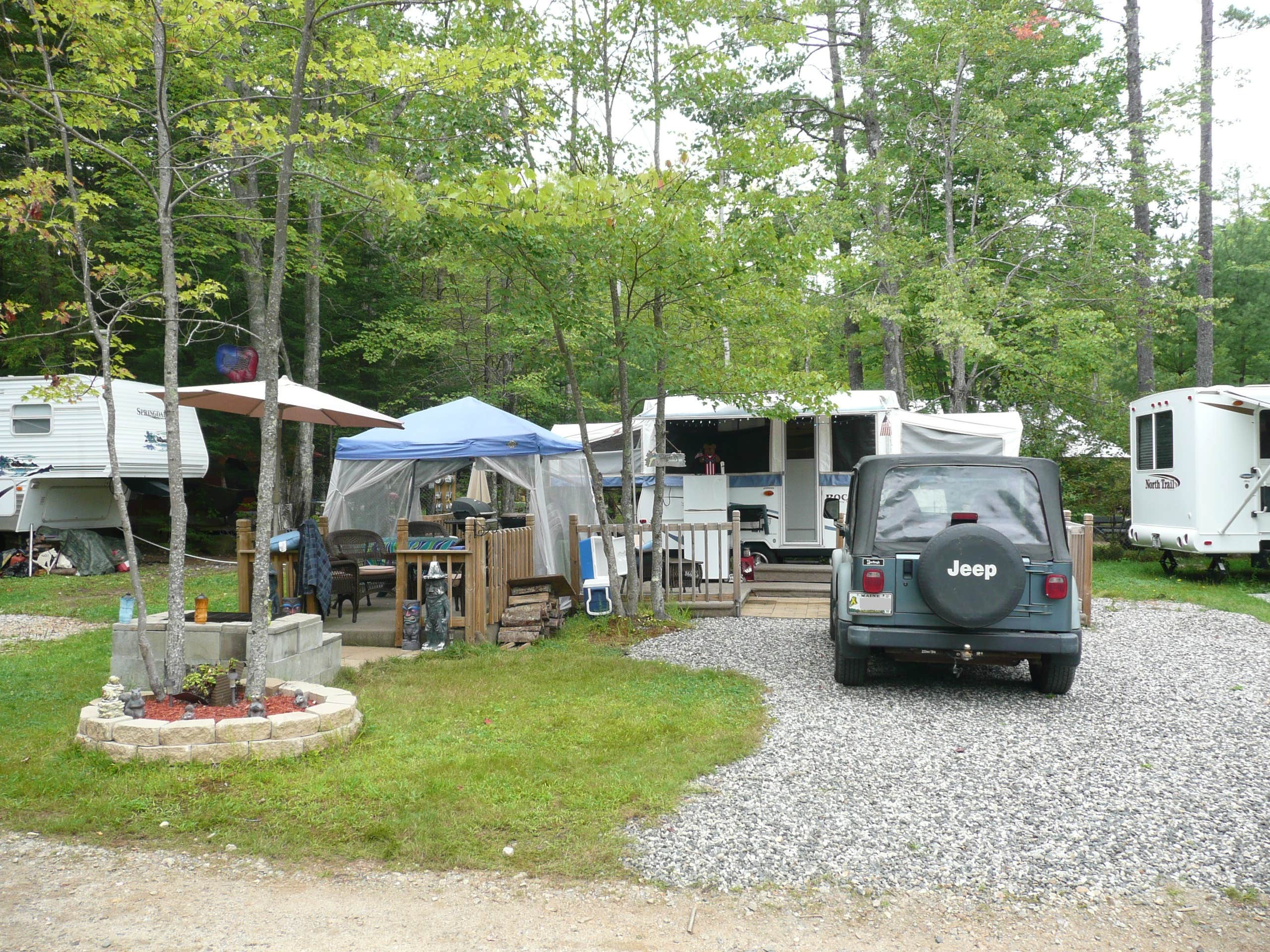 Carrie C.'s photo of tent camping at Mac's Camping Area near Alna, ME