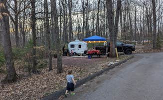 Kara P.'s photo of rv camping at Hickory Run State Park Campground near Lake Harmony, PA