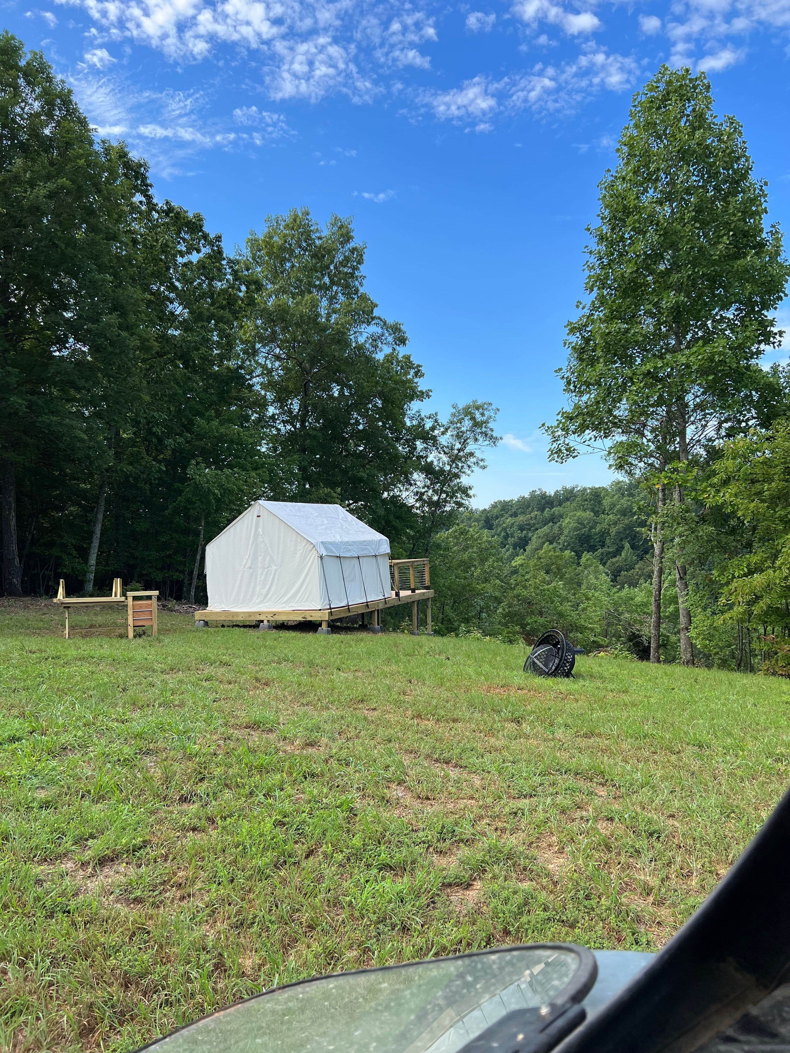 The Dyrt's photo at Tentrr Signature Site - Fanboy at Defenders Retreat - Site E near South Carthage, TN
