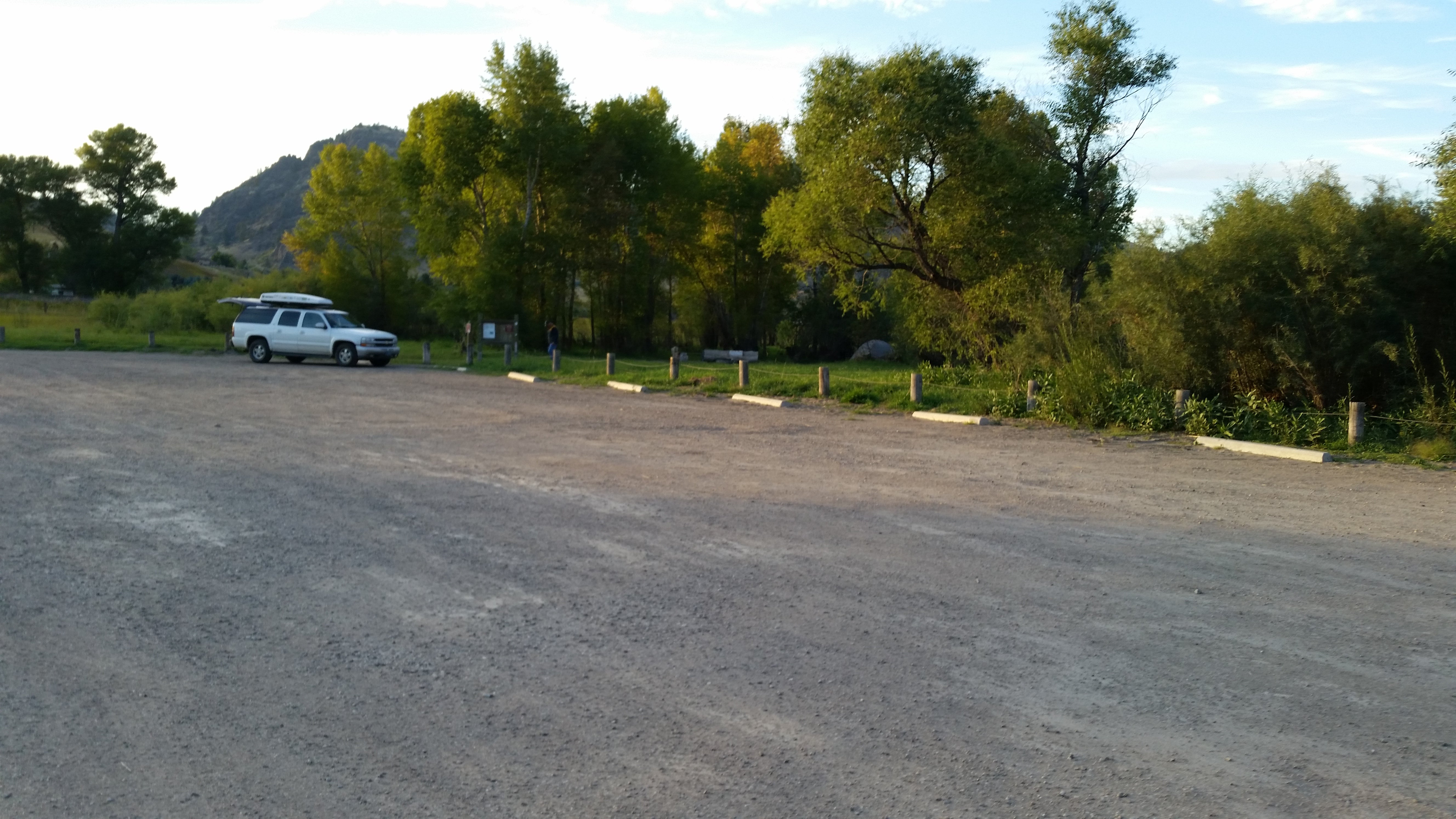 Parking area and camp site