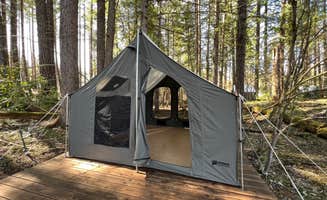 The Dyrt's photo of a cabin at Breitenbush Hot Springs near Alder Springs, OR