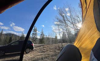Ben R.'s photo of a dispersed camping area at Pull off with fire ring - Dispersed Site near Golden, CO