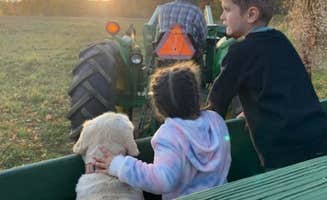 The Dyrt's photo of camping with pets at Tentrr Signature Site - Fireflies and a Love Story - Coleman Outfitted Site near Elkins, NH