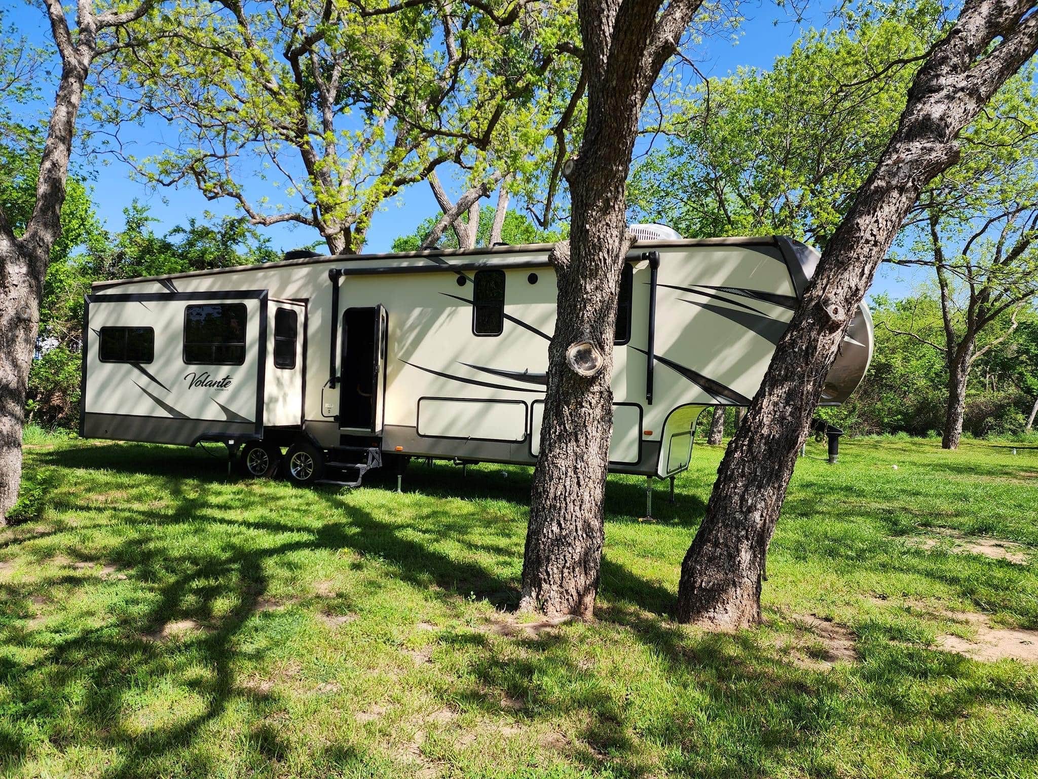 Felicia's photo of rv camping at Cozy Acres Tiny Home Community - RV Sites near Azle, TX