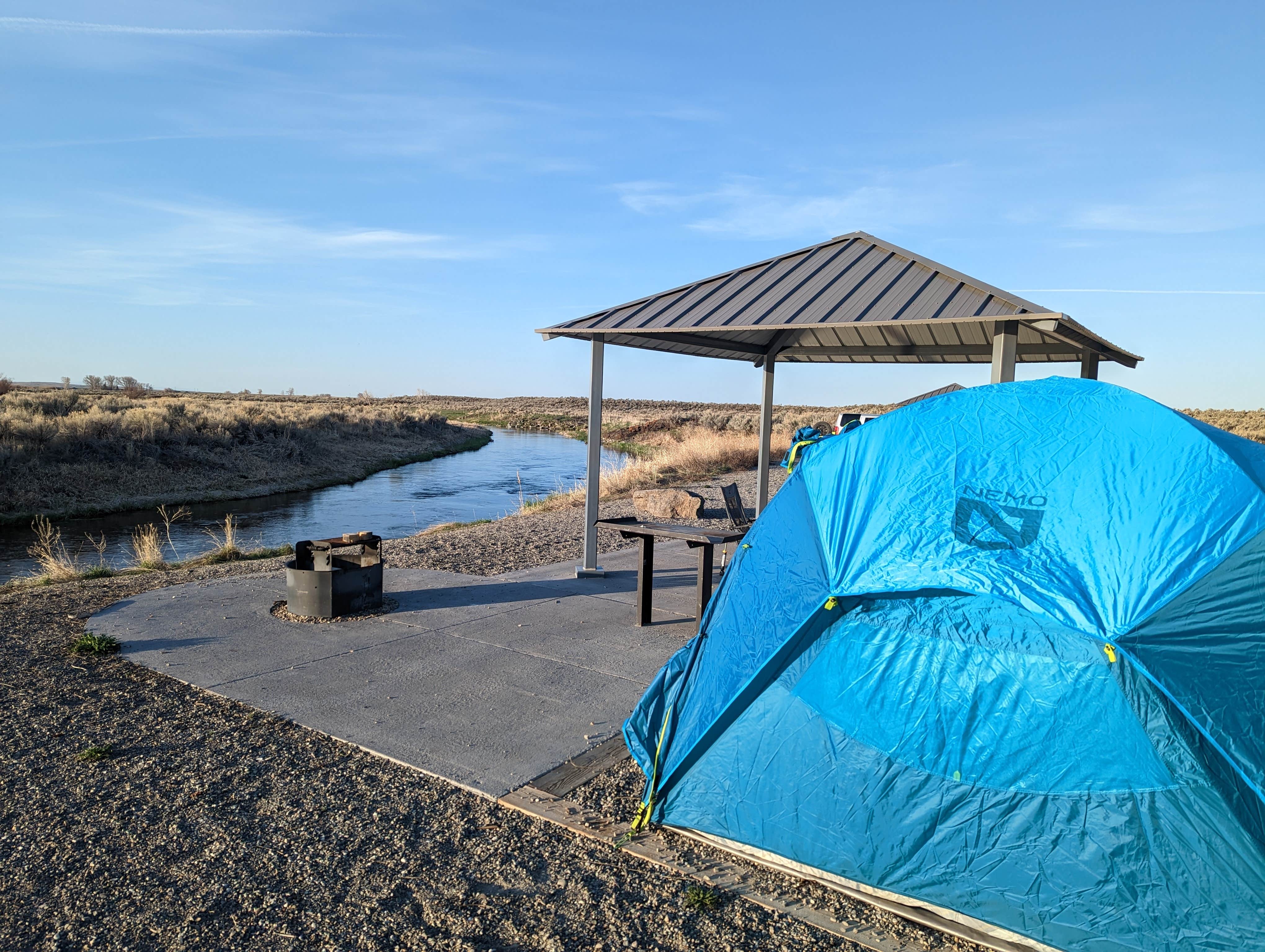 Lee F.'s photo of a dispersed camping area at Silver Creek Public Access Dispersed near Sun Valley, ID