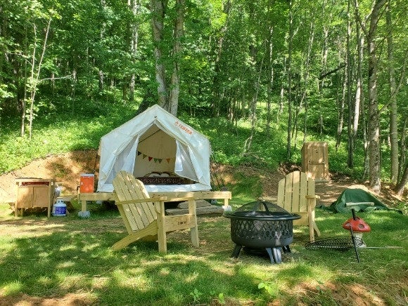 Camper submitted image from Tentrr Signature Site - Greener Acres Roan Mountain View - 1