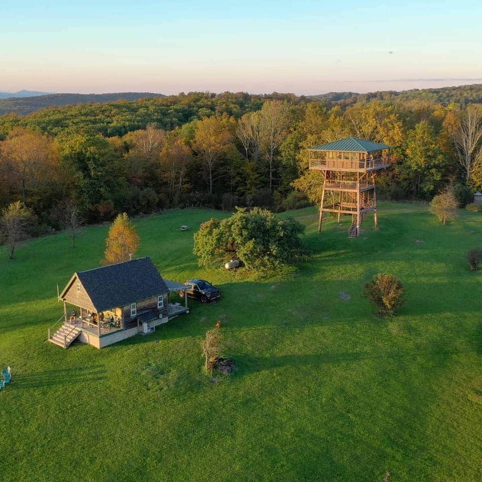 Camper submitted image from Slateville Retreat ~ Private Tower & Cabin NY/VT Border - 1