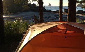 Alison C.'s photo of tent camping at Toleak Point near Pacific Beach, WA
