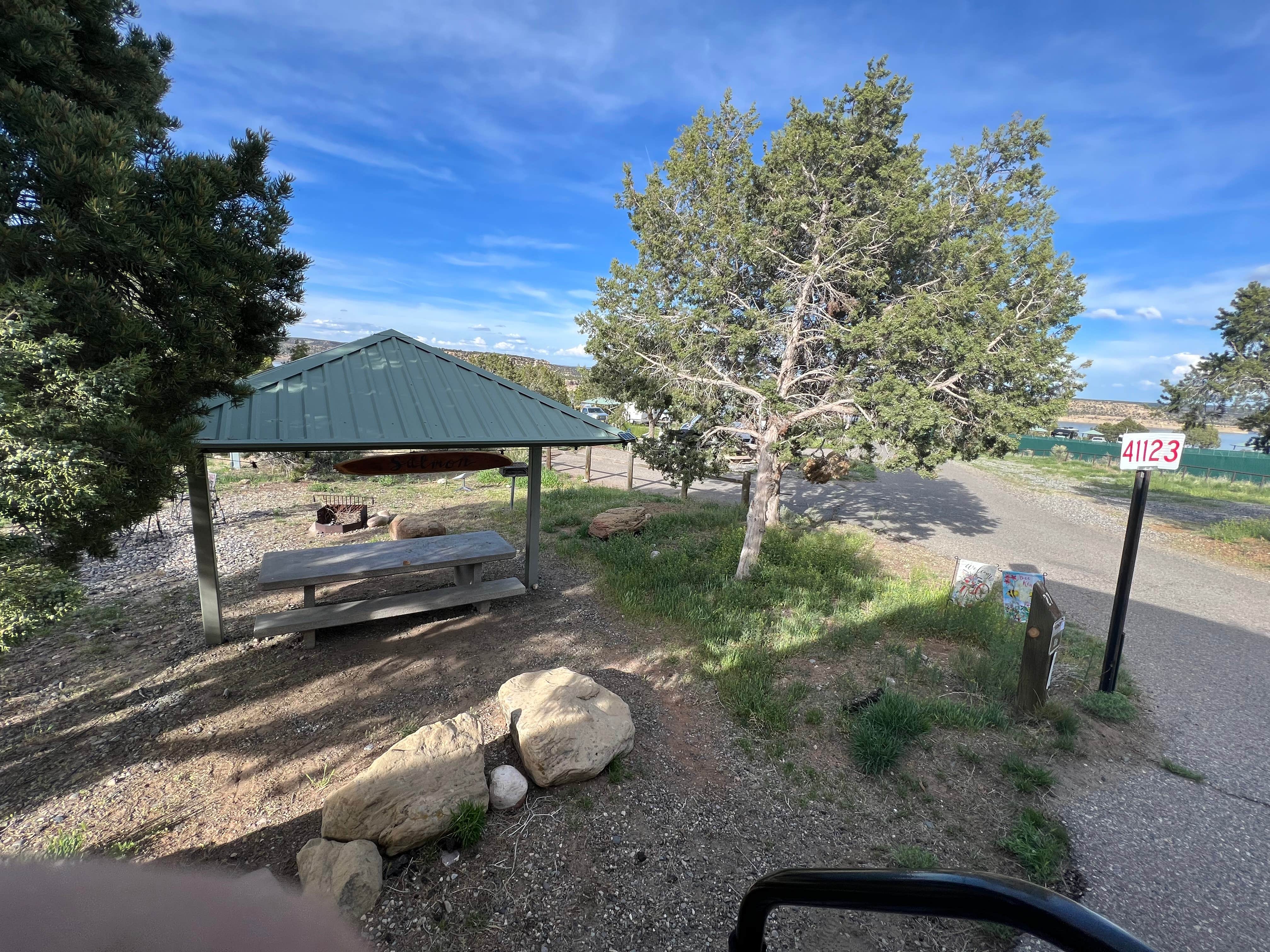 Melissa S.'s photo of camping with pets at Pine Main Campground — Navajo Lake State Park near Aztec, NM