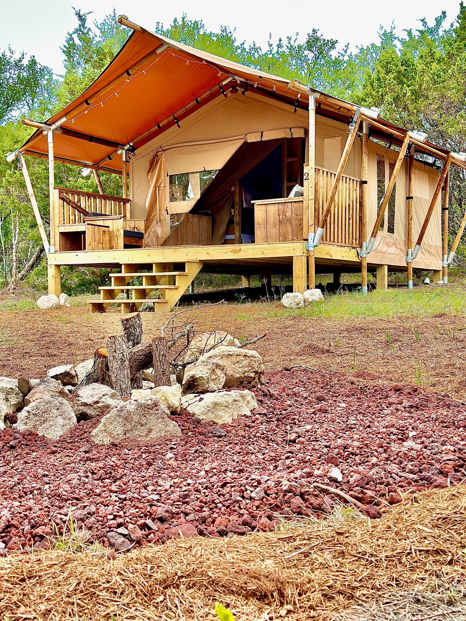 Branch Out Glamping's photo of glamping accommodations at 12 Fires Winery and Vineyard near Leander, TX