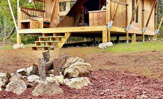 Branch Out Glamping's photo of glamping accommodations at 12 Fires Winery and Vineyard near Buchanan Dam, TX