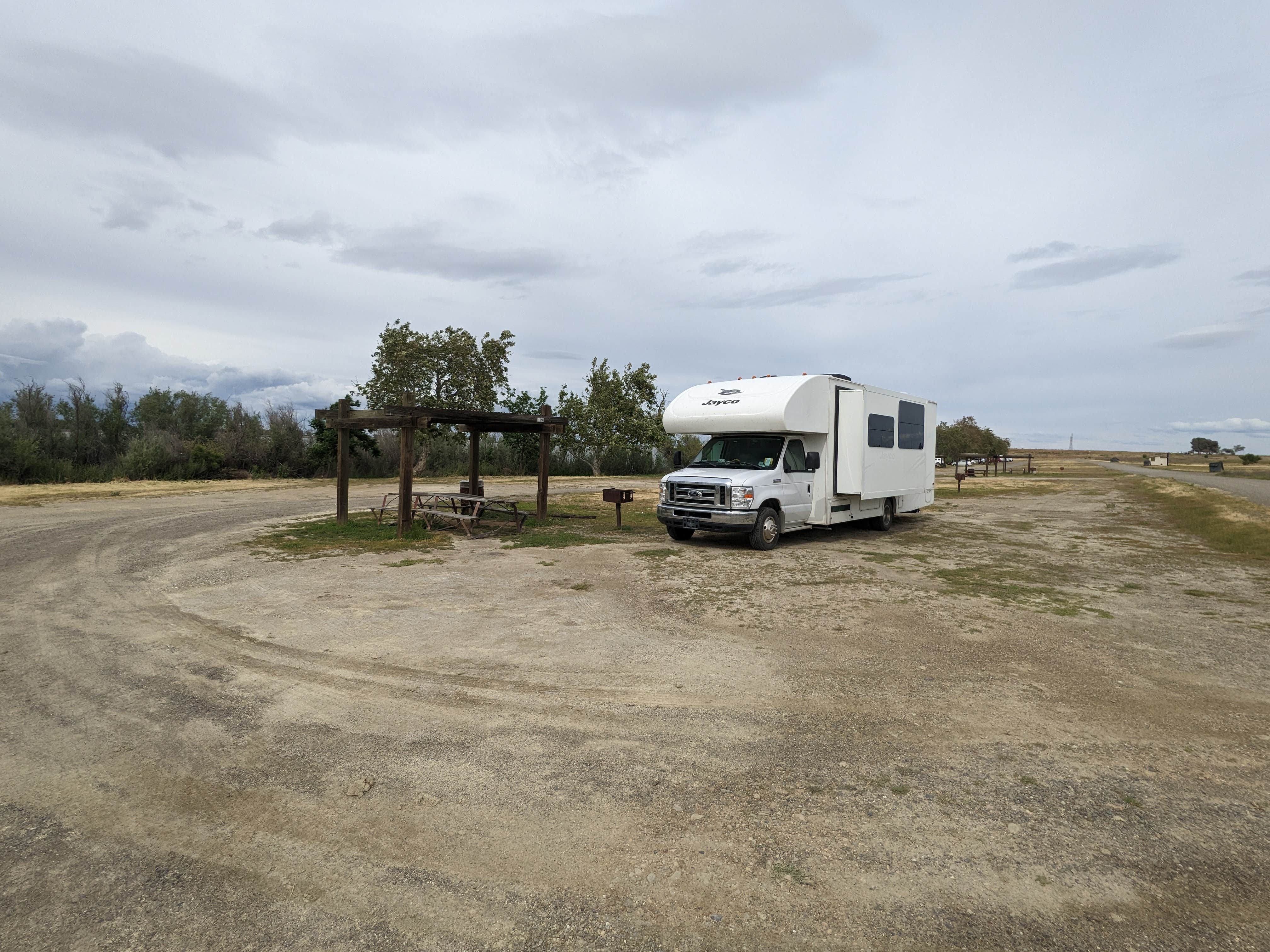 Laura M.'s photo of rv camping at Medeiros Primitive Campsites — San Luis Reservoir State Recreation Area near Stevinson, CA