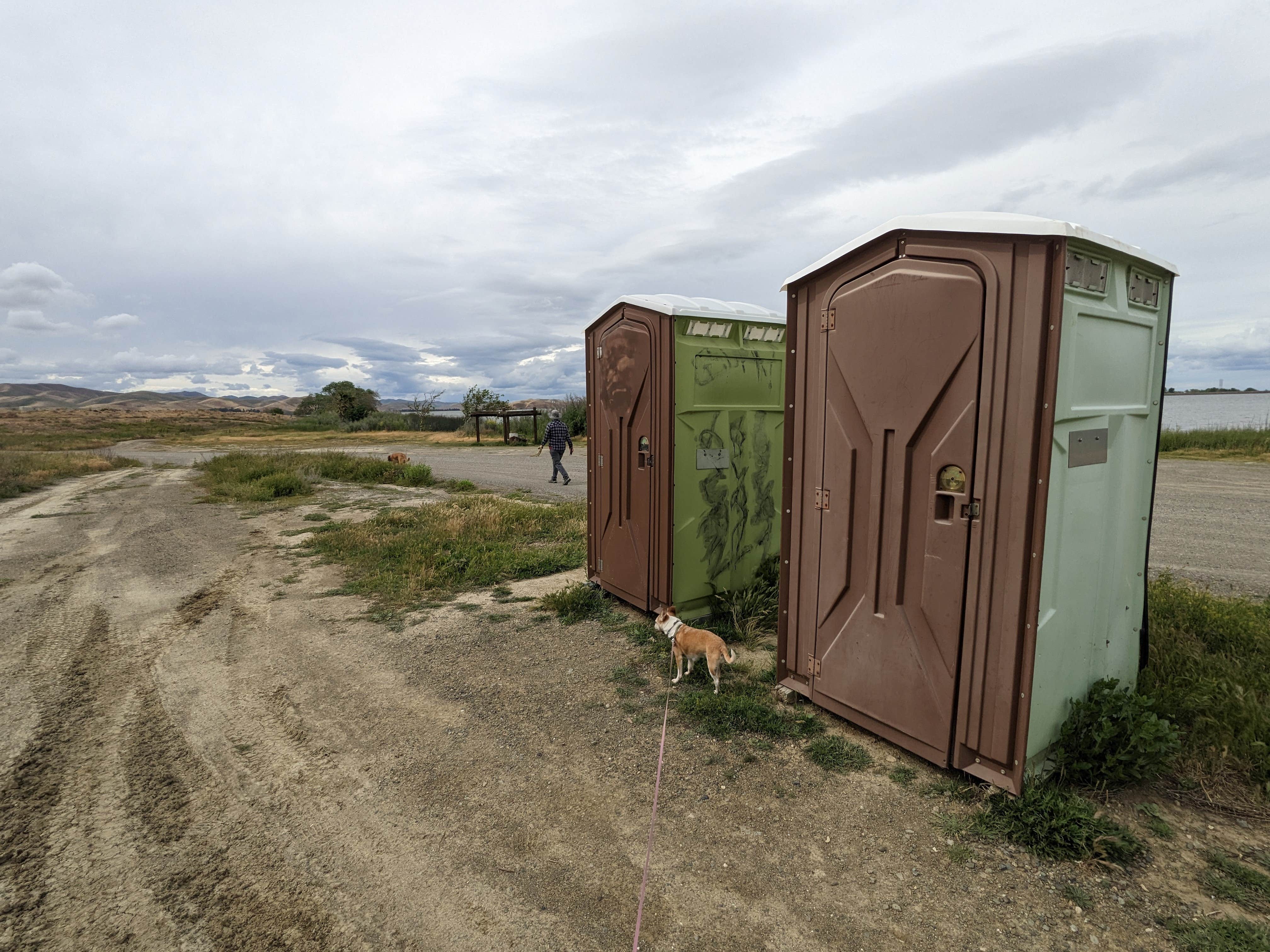 Laura M.'s photo of camping with pets at Medeiros Primitive Campsites — San Luis Reservoir State Recreation Area near Paicines, CA