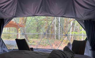 Marc's photo of glamping accommodations at Olympic Wilderness Basecamp near Kirkland, WA