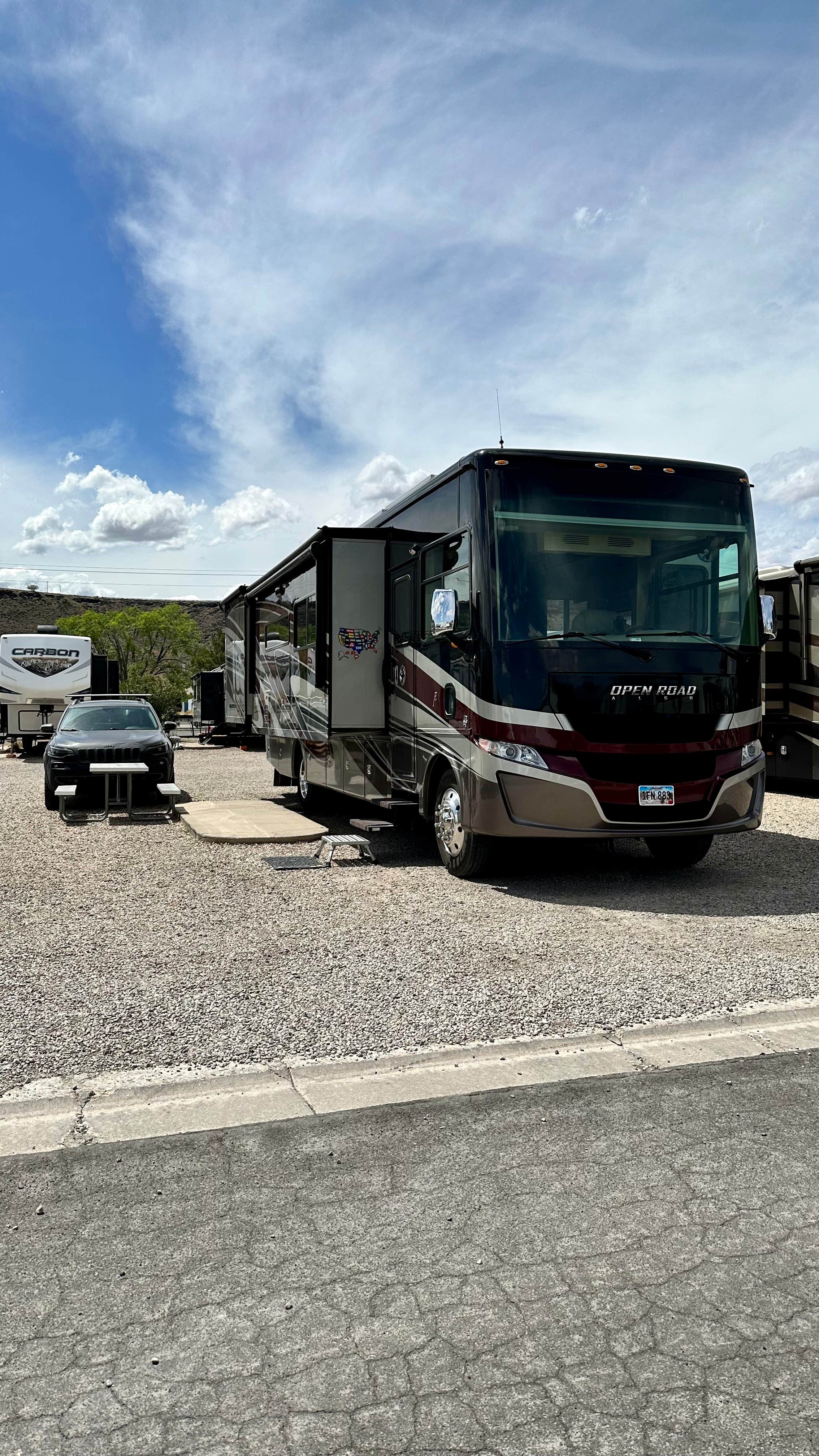 Ray & Terri F.'s photo of rv camping at McArthur's Temple View RV Resort near Leeds, UT