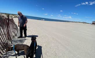 Andrzej K.'s photo of camping with pets at Fishermens Memorial State Park Campground in Rhode Island