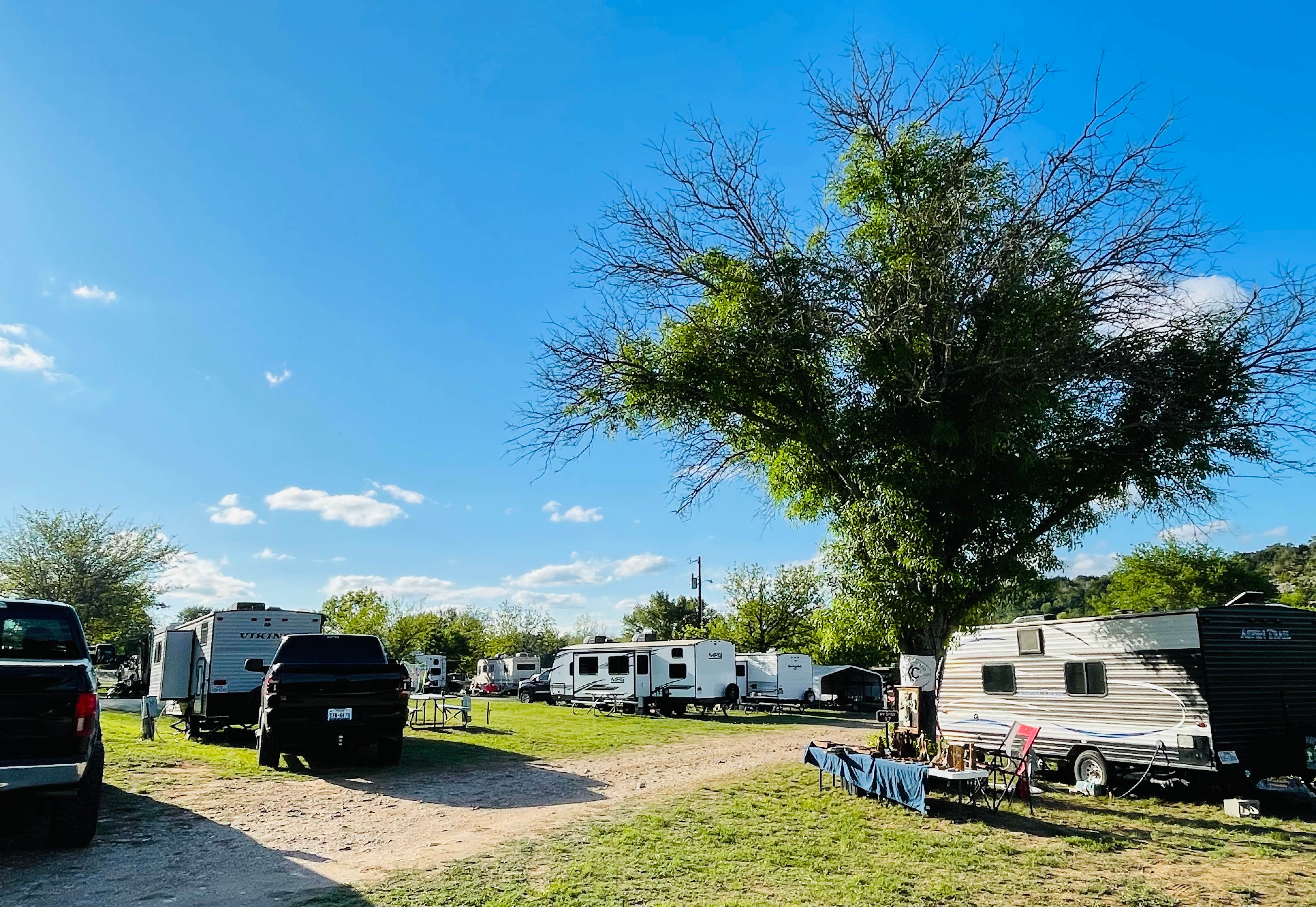 Michael B.'s photo of rv camping at Barefoot Fishing Camp & RV Park near Lampasas, TX