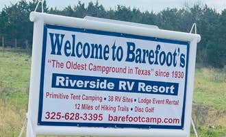 Camping near Colorado Bend State Park Campground: Barefoot Fishing Camp & RV Park, Bend, Texas