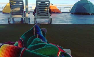 Kate K.'s photo of tent camping at Alaska Marine Highway near Cooper Landing, AK