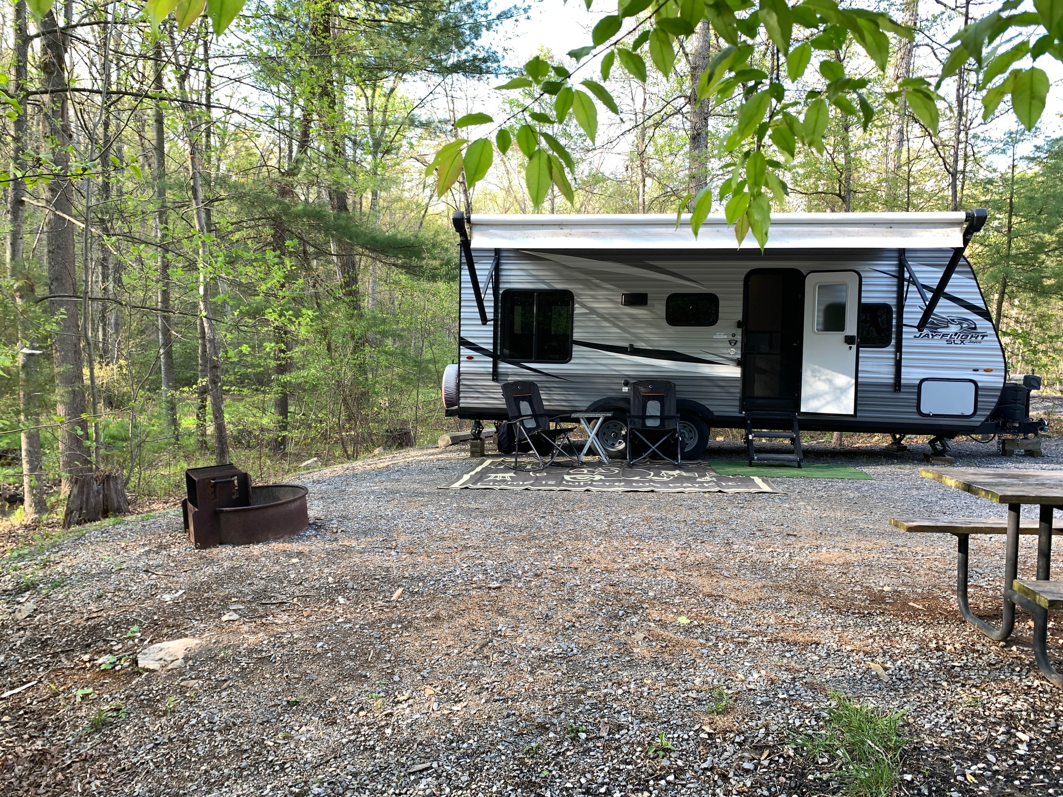 Laure D.'s photo of rv camping at Cowans Gap State Park Campground near Greencastle, PA