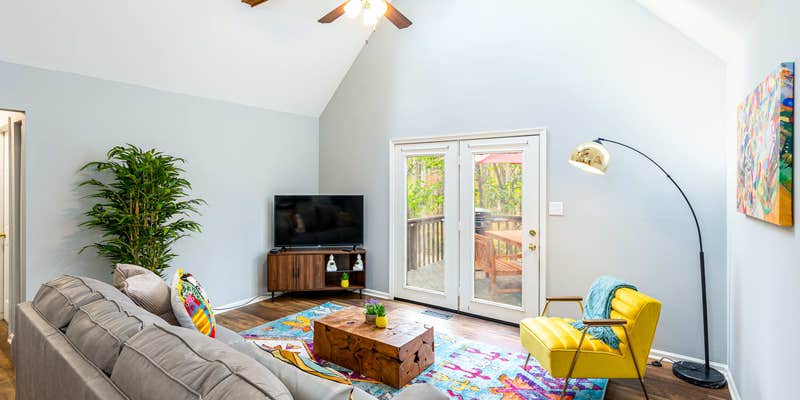 Camper submitted image from Hot Tub, Deck/Grill, Game Room, WiFi at Cute Cabin